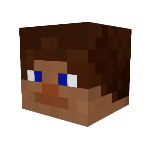reu_ben Minecraft avatar head, 3D render