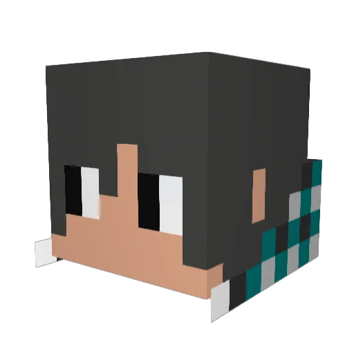 reun777 Minecraft avatar head, 3D render