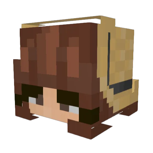 reutacular Minecraft avatar head, 3D render