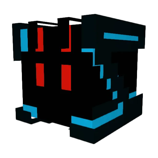 revax_p Minecraft avatar head, 3D render