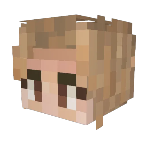 revdork Minecraft avatar head, 3D render