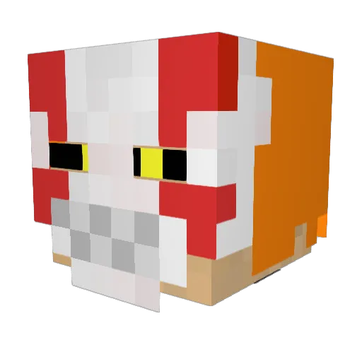 revehz Minecraft avatar head, 3D render