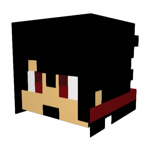 revel183 Minecraft avatar head, 3D render