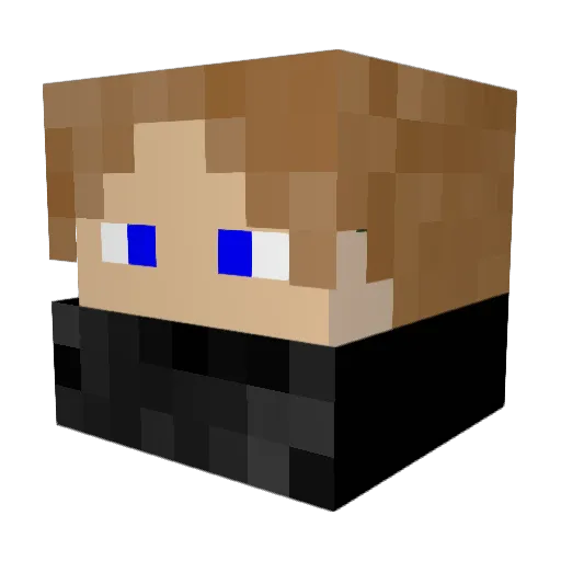 revenge86 Minecraft avatar head, 3D render