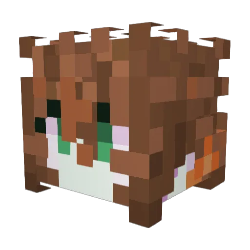 revengeZN Minecraft avatar head, 3D render