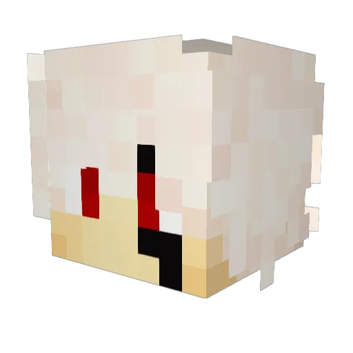 reveur12 Minecraft avatar head, 3D render