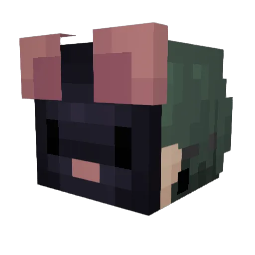 revgc1 Minecraft avatar head, 3D render