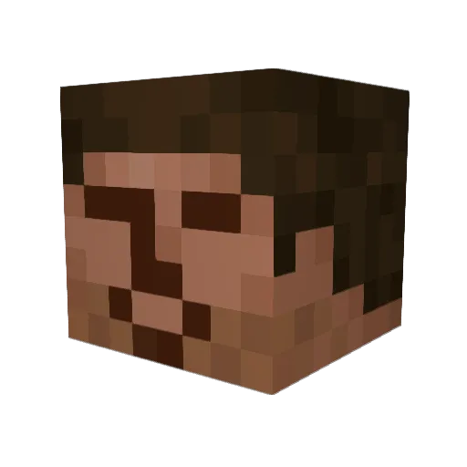 revhozo Minecraft avatar head, 3D render