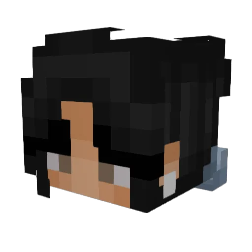 reviales Minecraft avatar head, 3D render