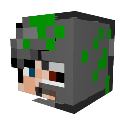 revilo000 Minecraft avatar head, 3D render