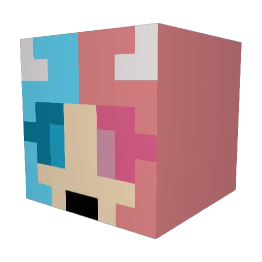 revilo1999 Minecraft avatar head, 3D render