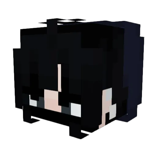 revixin Minecraft avatar head, 3D render