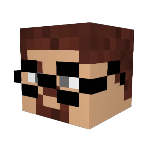 revofnemesis Minecraft avatar head, 3D render