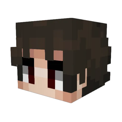 revoluente Minecraft avatar head, 3D render