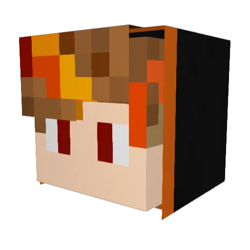 revolver8018 Minecraft avatar head, 3D render
