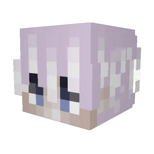 revudarg Minecraft avatar head, 3D render