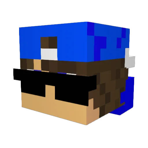 rewan24 Minecraft avatar head, 3D render