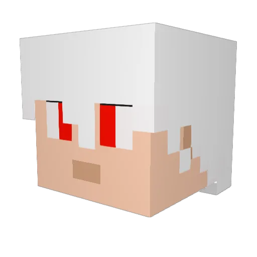 rewind112 Minecraft avatar head, 3D render