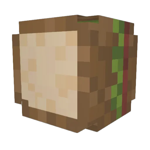 rewind123 Minecraft avatar head, 3D render