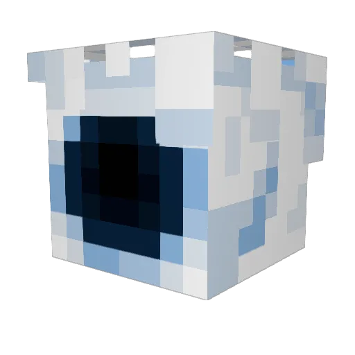 rewrite1 Minecraft avatar head, 3D render
