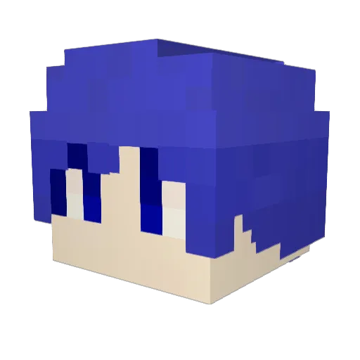 rewsayrek Minecraft avatar head, 3D render