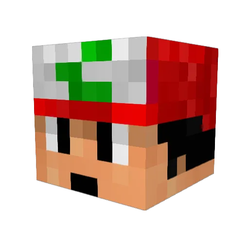 rex0742 Minecraft avatar head, 3D render