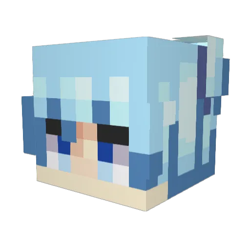 rex11257 Minecraft avatar head, 3D render