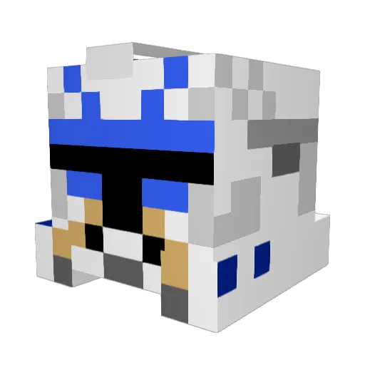rex16012 Minecraft avatar head, 3D render