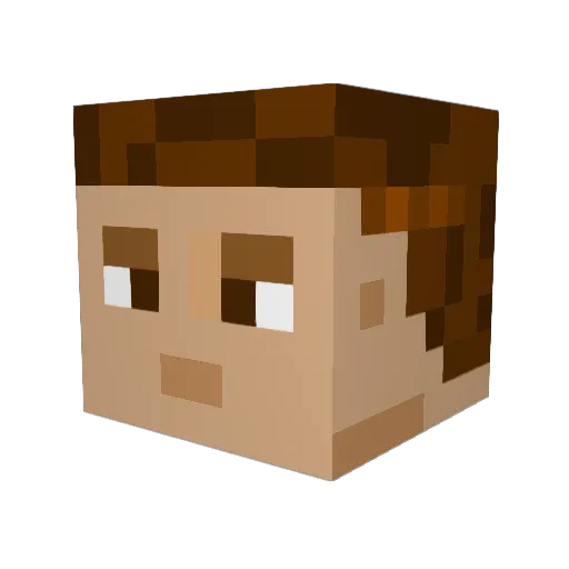 rex8208 Minecraft avatar head, 3D render