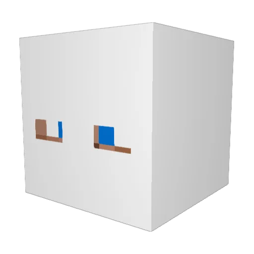 rex98 Minecraft avatar head, 3D render
