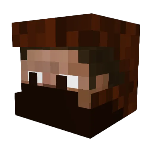 rexatron2000 Minecraft avatar head, 3D render