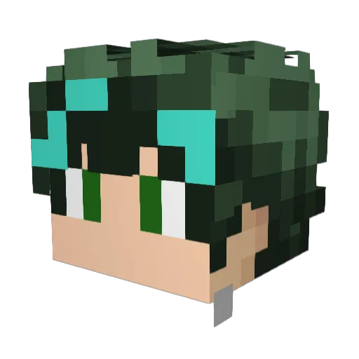 rexboy501 Minecraft avatar head, 3D render