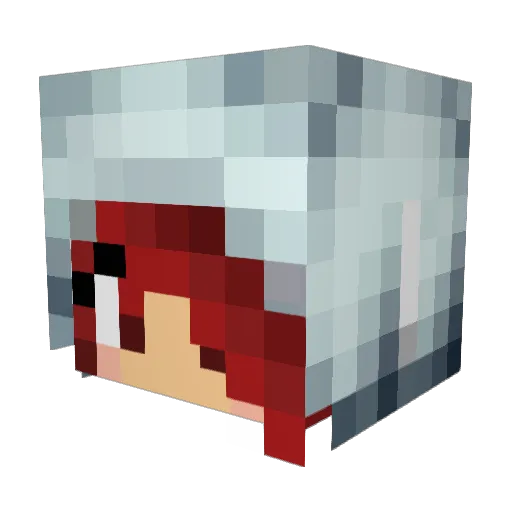 rexbulldog Minecraft avatar head, 3D render