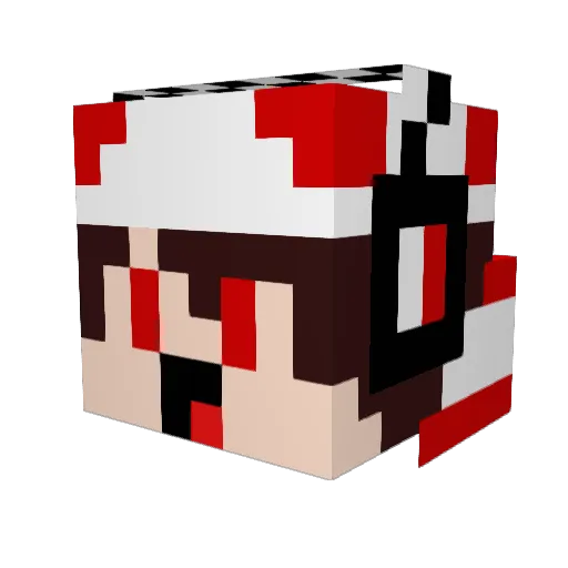 rexflower Minecraft avatar head, 3D render