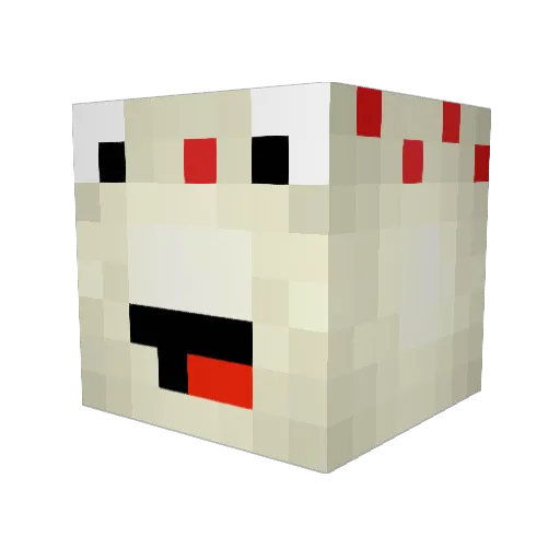 rexfox99 Minecraft avatar head, 3D render