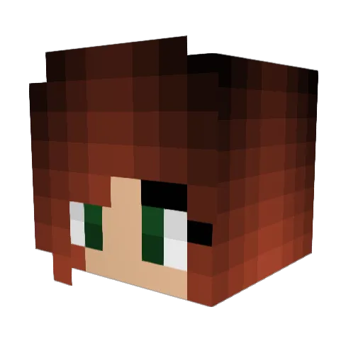 rexipa Minecraft avatar head, 3D render