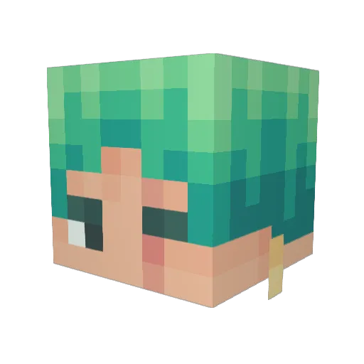 rexnugget Minecraft avatar head, 3D render