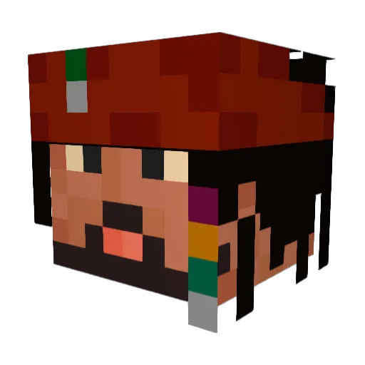 rexthemex21 Minecraft avatar head, 3D render