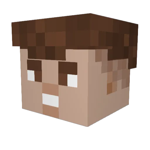 rextrion11 Minecraft avatar head, 3D render