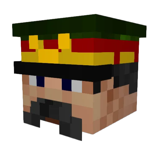 rexuhl_HD Minecraft avatar head, 3D render