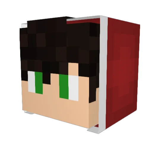rexypie Minecraft avatar head, 3D render