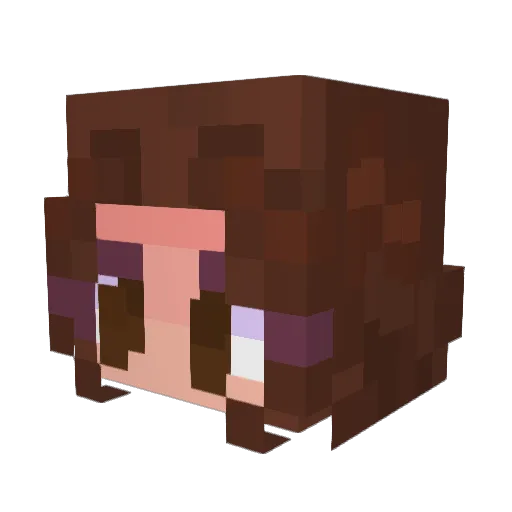 rey_games Minecraft avatar head, 3D render