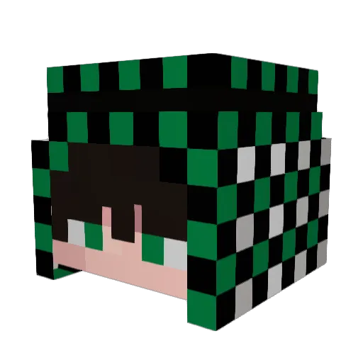 reyadganum Minecraft avatar head, 3D render