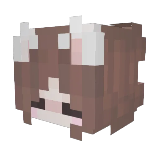 reyaf Minecraft avatar head, 3D render