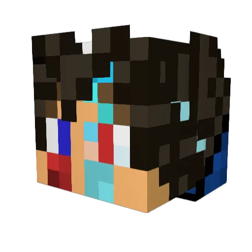 reyden15 Minecraft avatar head, 3D render