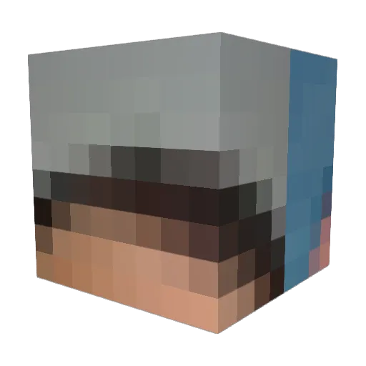 reyder3000 Minecraft avatar head, 3D render