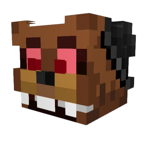 reymean Minecraft avatar head, 3D render