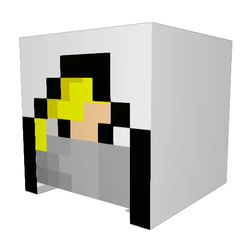 reys12 Minecraft avatar head, 3D render