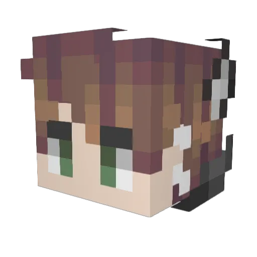 rezXboy Minecraft avatar head, 3D render