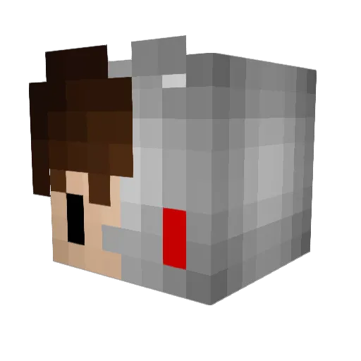rezaarap_ Minecraft avatar head, 3D render